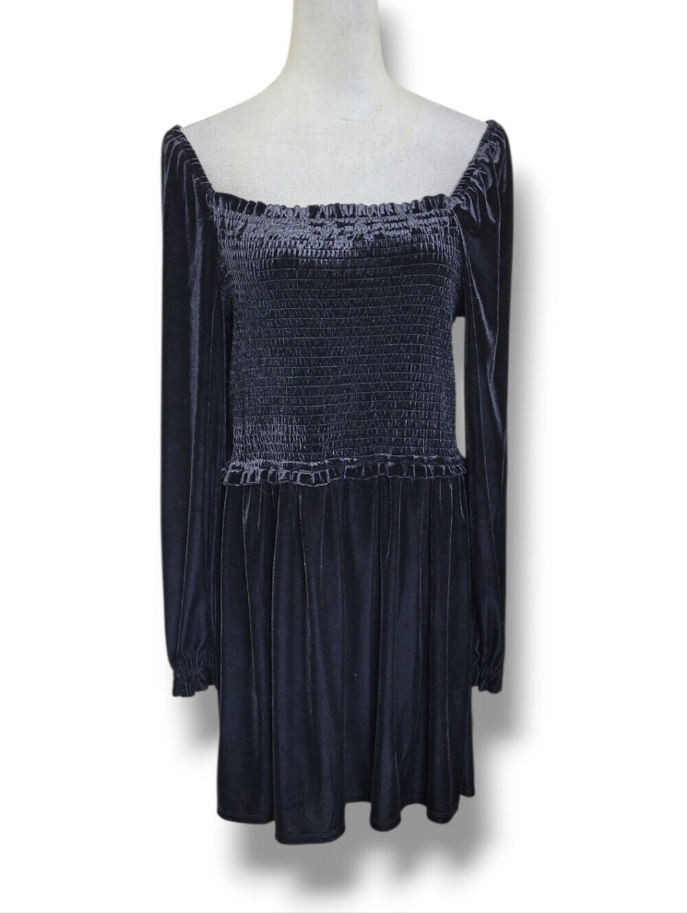 1. State Black Velvet Mini Dress Size XL